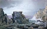 William Trost Richards Canvas Paintings - A Rocky Coast